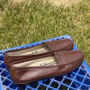 SAS Shoes Womens 10 S Brown Leather Penny Loafers Tripad Slip On Comfort